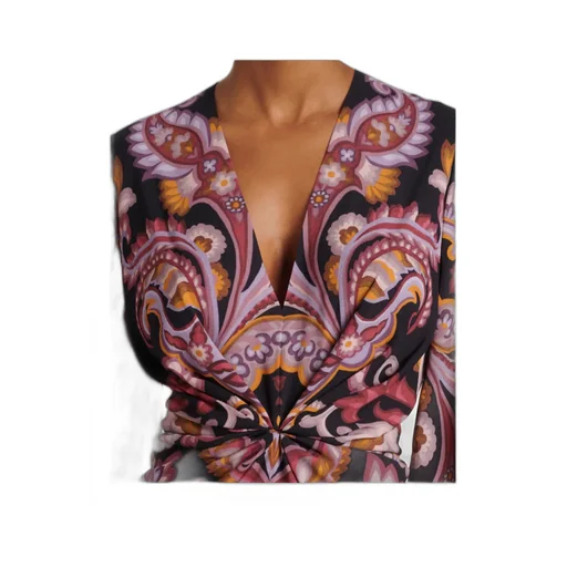 Printed Pattern Maxi Dress