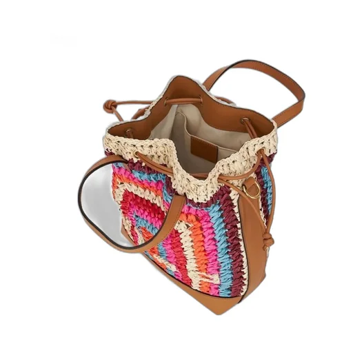 Crochet Logo Detailed Small Tote Bag