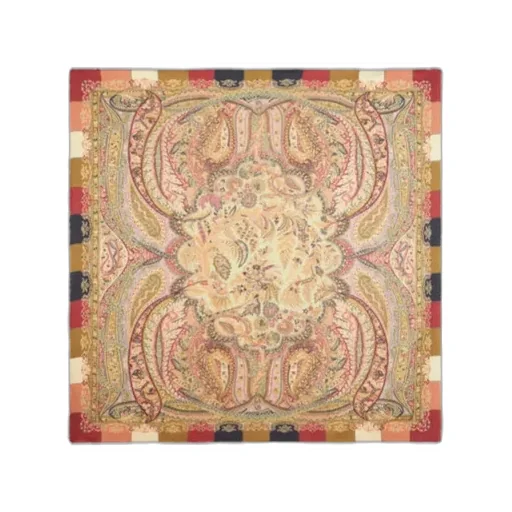 Paisley-Print Square Scarf