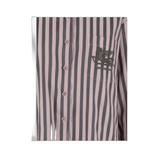 Striped Button-Up Shirt