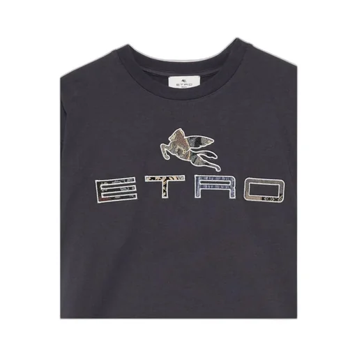 Pegasus-Motif Cotton T-Shirt