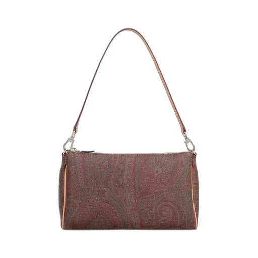 Paisley-Printed Zipped Mini Clutch Bag