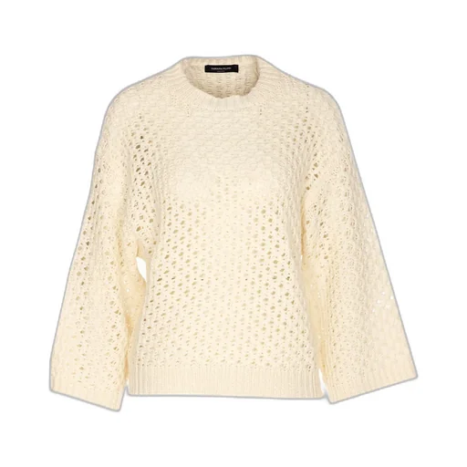 Open Knit Crewneck Jumper
