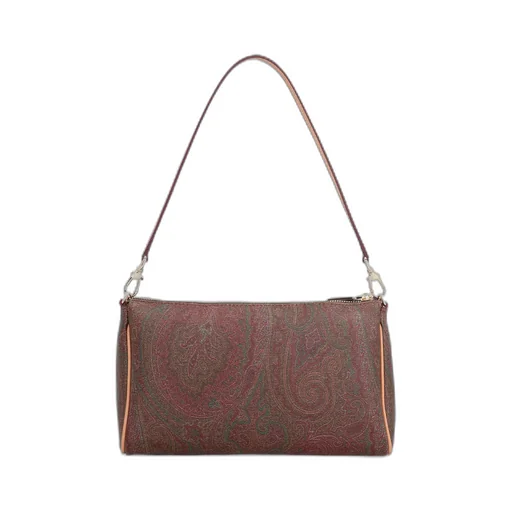 Paisley-Printed Zipped Mini Clutch Bag