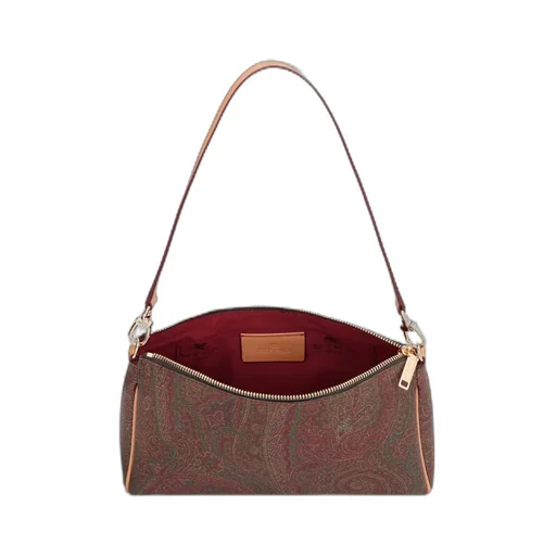 Paisley-Printed Zipped Mini Clutch Bag