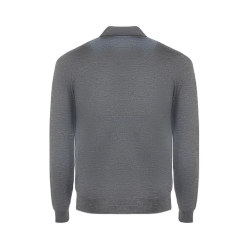 Zip-Collar Merino Polo Shirt