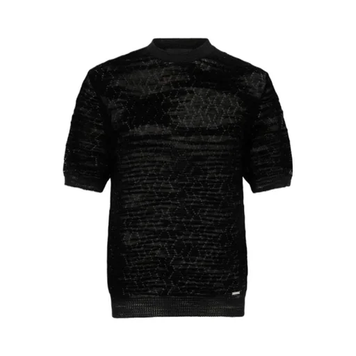 Open Work Knitted T-Shirt