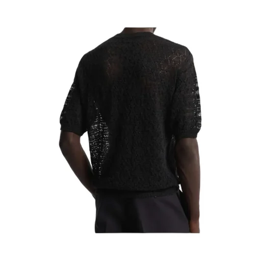 Open Work Knitted T-Shirt