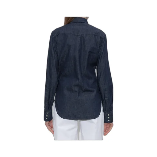 Logo Patch Denim Shirt