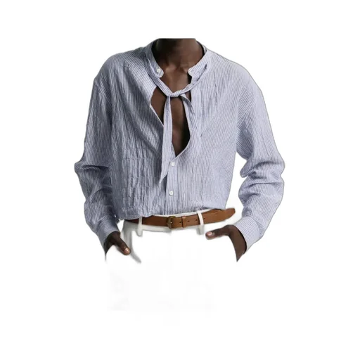 Tie Dropped Shoulder Shirt