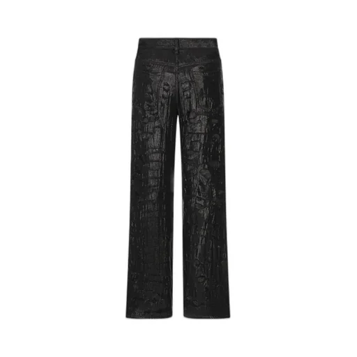 Straight-Leg Distressed Jeans
