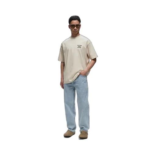 Slogan Printed Crewneck T-Shirt