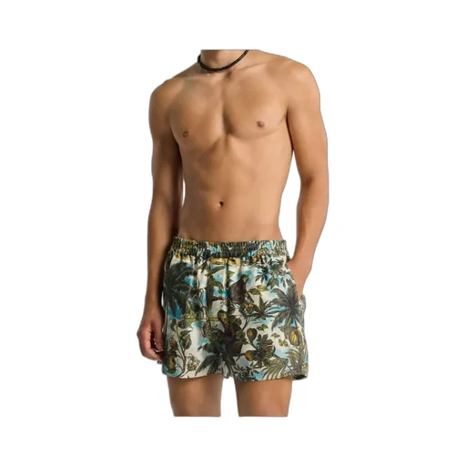 Monkey Printed Pull On Shorts