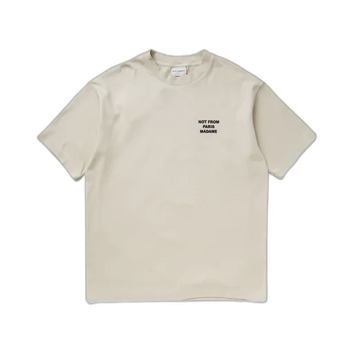 Slogan Printed Crewneck T-Shirt