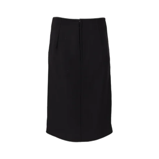 Fitted Waist Pencil Midi Skirt