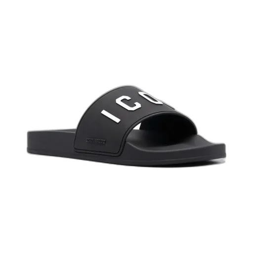 3D Logo Lettering Slip-On Slides