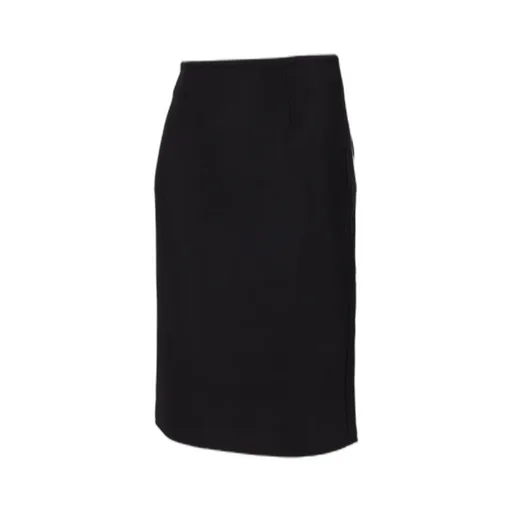 Fitted Waist Pencil Midi Skirt