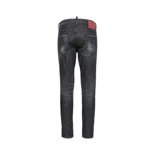 Slim-Fit Distressed Cropped Jeans