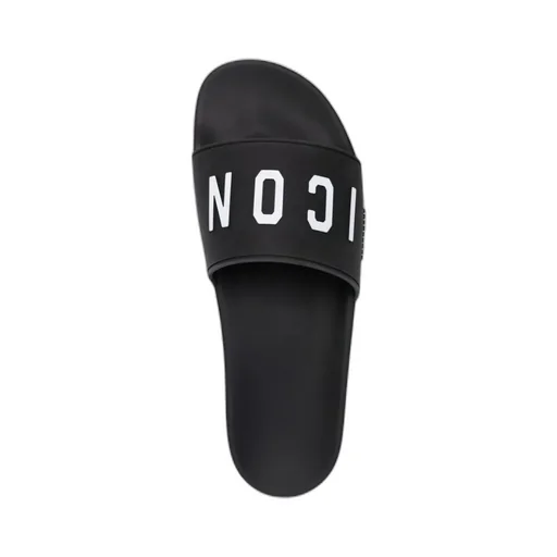 3D Logo Lettering Slip-On Slides