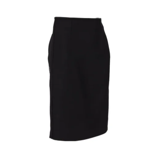 Fitted Waist Pencil Midi Skirt