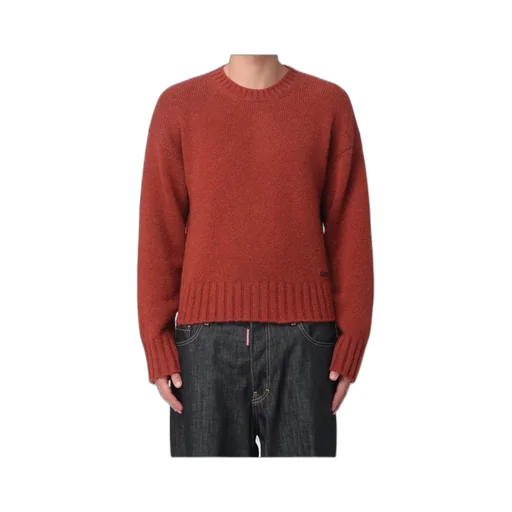 Logo Plaque Crewneck Knitted Jumper