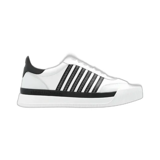 Boxer Stripe-Detailed Lace-Up Sneakers