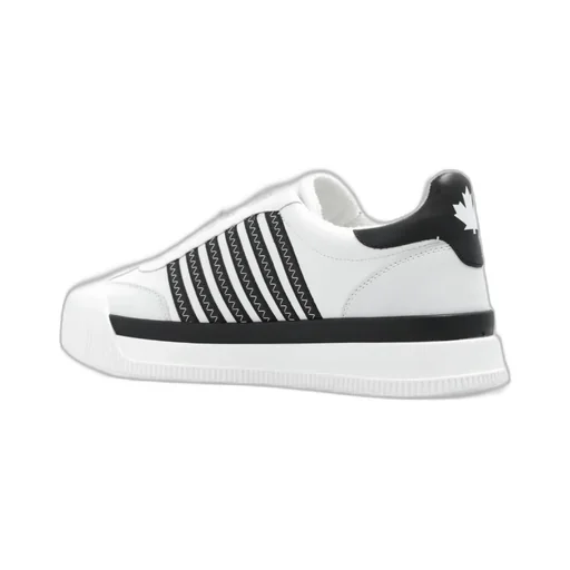 Boxer Stripe-Detailed Lace-Up Sneakers