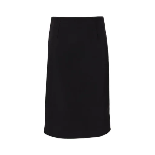 Fitted Waist Pencil Midi Skirt