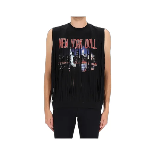 X Vaquera Fringed Sleeveless T-Shirt