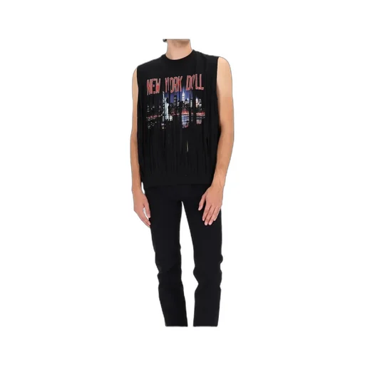 X Vaquera Fringed Sleeveless T-Shirt