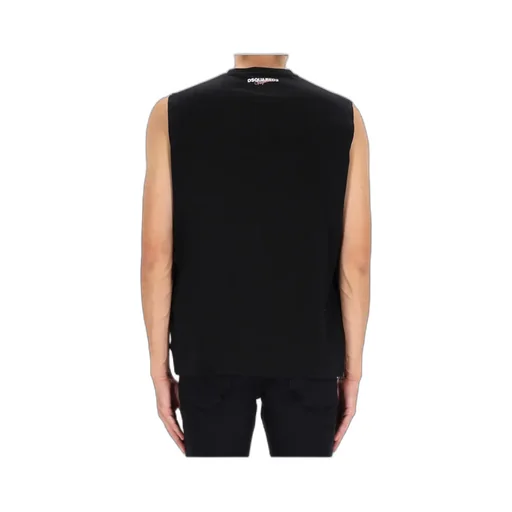 X Vaquera Fringed Sleeveless T-Shirt