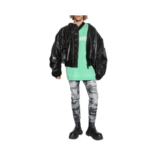 All-Over Camouflage Printed Skater Jeans