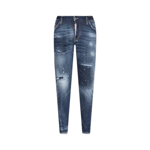 Distressed Faded Effect Jeans