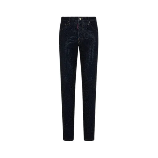 Straight-Leg Slim-Cut Jeans