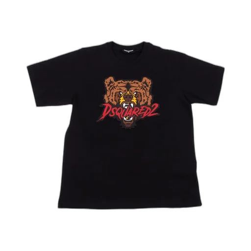 Bear Embroidered Crewneck T-Shirt