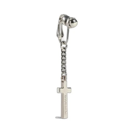 Cross Pendant Clip-On Single Earring