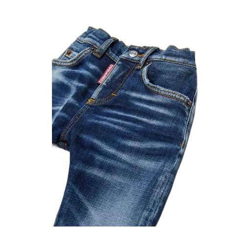 Logo Patch Shaded Slim Fit Jeans