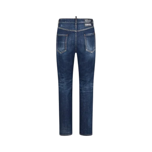 Logo Patch Straight-Leg Jeans