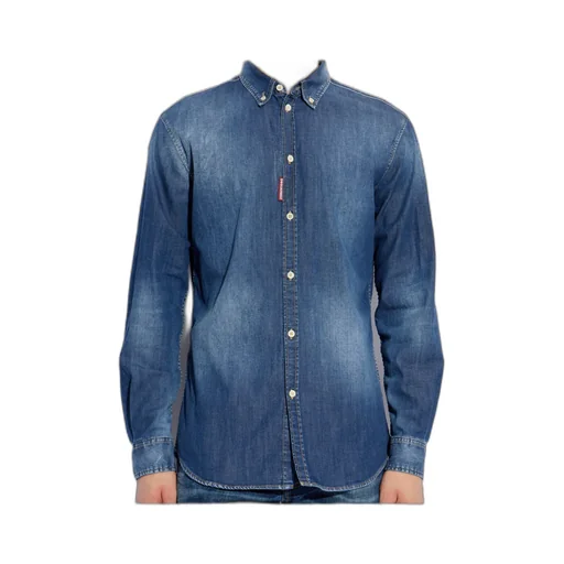 Long-Sleeved Denim Shirt