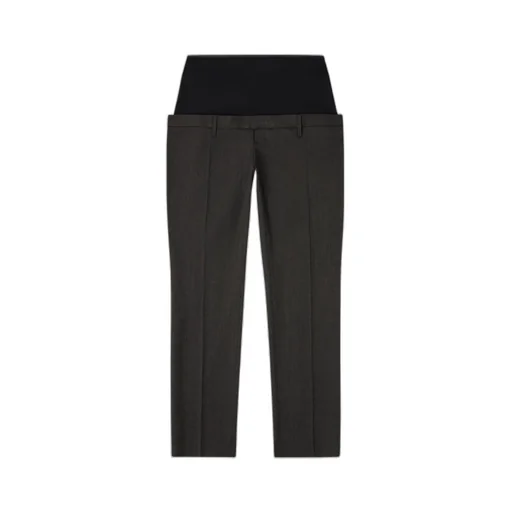 Wool Trousers With Stretch Waist