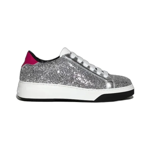 Glittered Lace-Up Sneakers