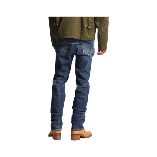 Logo Patch Straight-Leg Jeans
