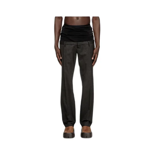 Wool Trousers With Stretch Waist