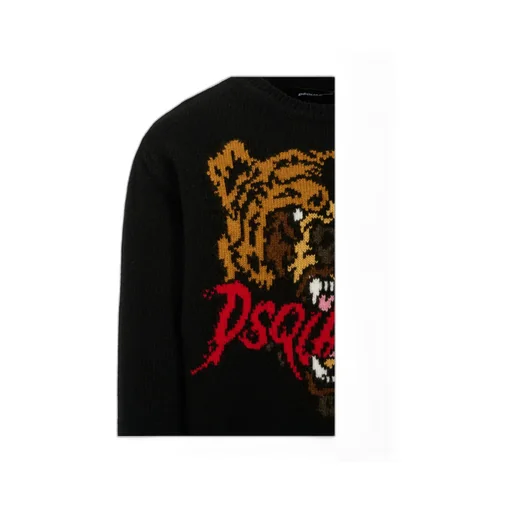 Logo Inatrsia-Knit Crewneck Jumper