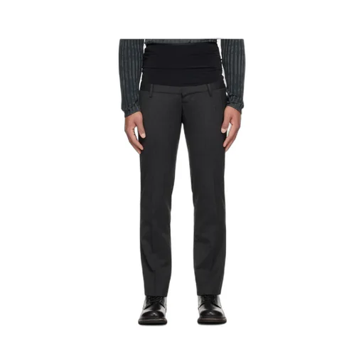 Wool Trousers With Stretch Waist