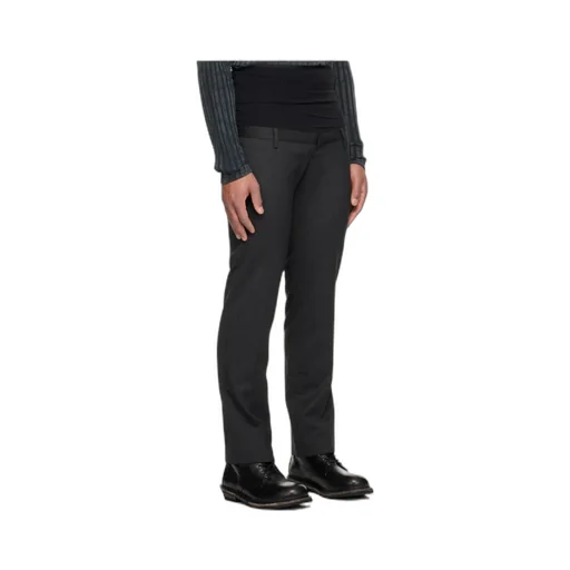 Wool Trousers With Stretch Waist