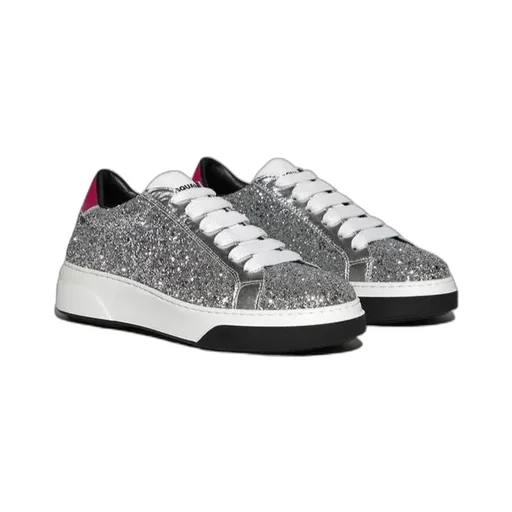Glittered Lace-Up Sneakers