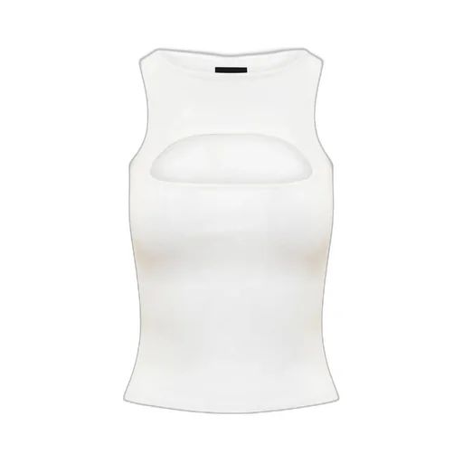 Cut-Out Detailed Sleeveless Tank Top