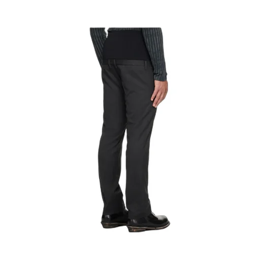 Wool Trousers With Stretch Waist