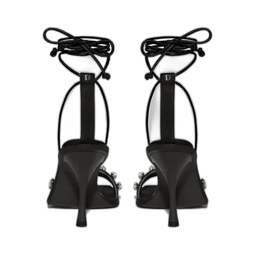 Square-Headed High-Heeled Sandals